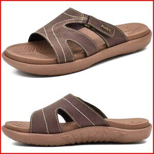 Women's Orthotic Slides with Arch Support, Memory Foam Footbed, Adjustable